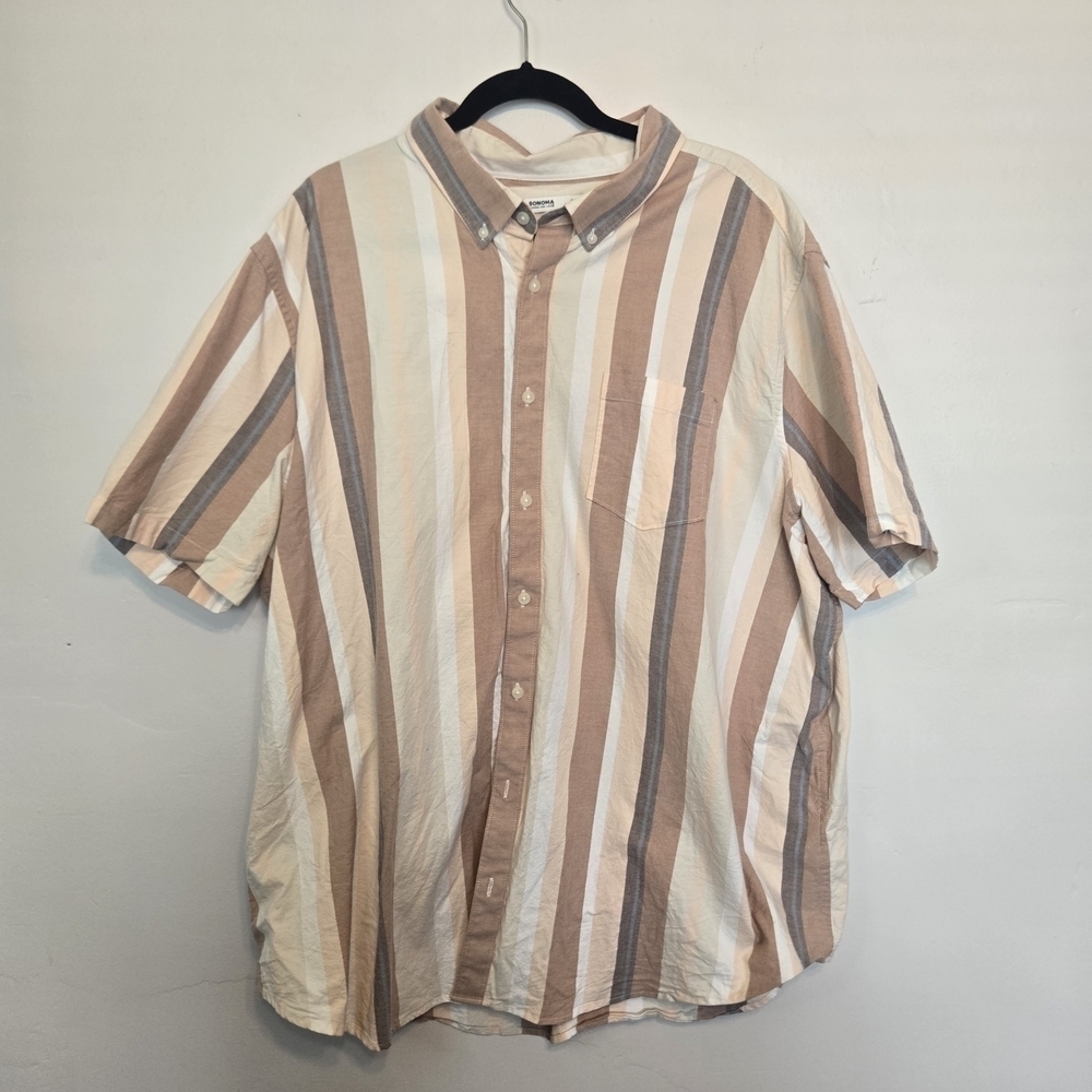 Sonoma Men's Striped Button-Down Shirt